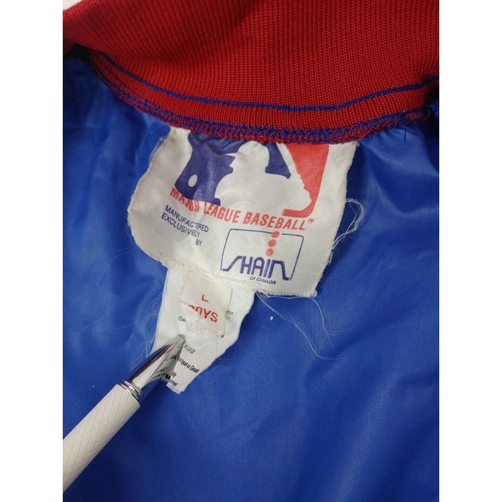 Vintage Montréal Expos 90s Baseball Team Varsity Jacket Boys SzL - Picture 13 of 16